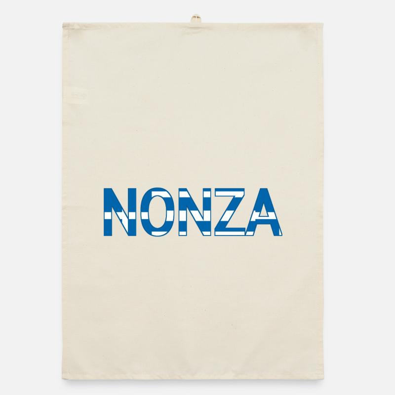 Nonza Greece Text Organic dish towel