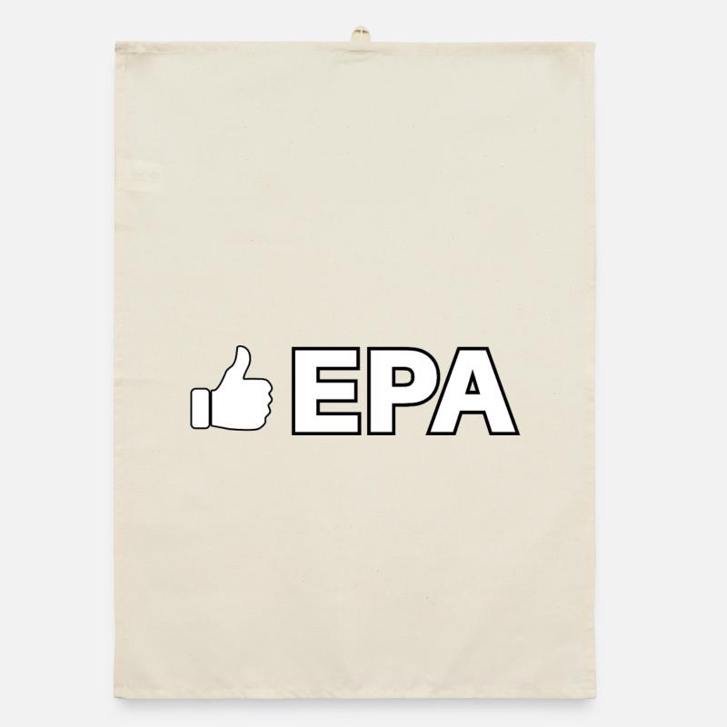 Like icon with EPA text Organic dish towel