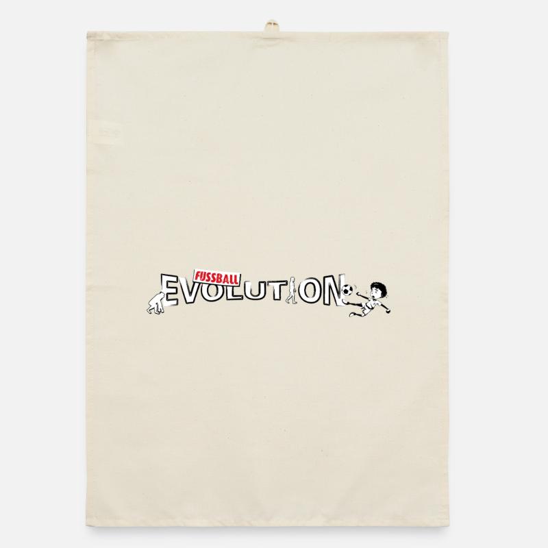 Fussball Evolution | Evolution Design Organic Geschirrtuch