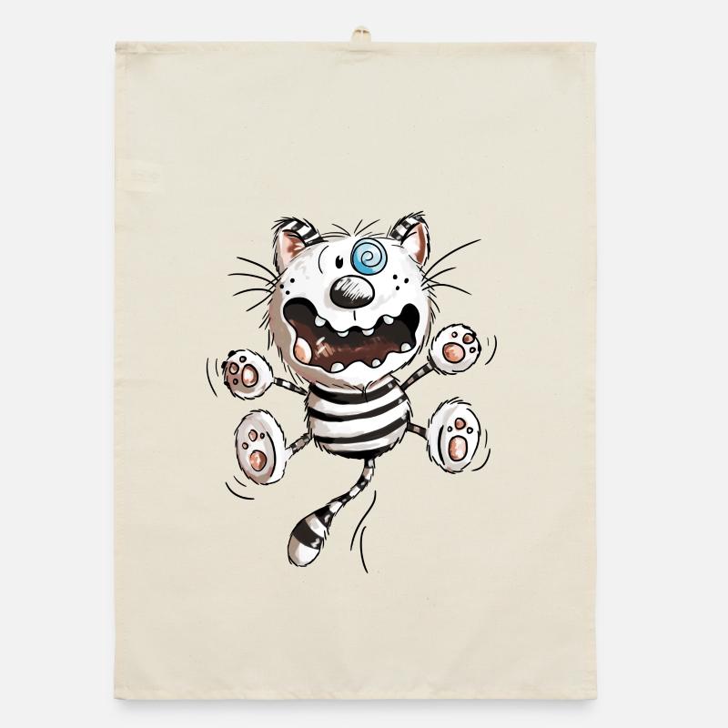 Cat Crazy - Funny Cats - Kitten - -Fun Comic Torchon bio