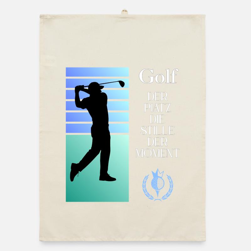 Silhouette de golf Le silence dans l’instant Torchon bio