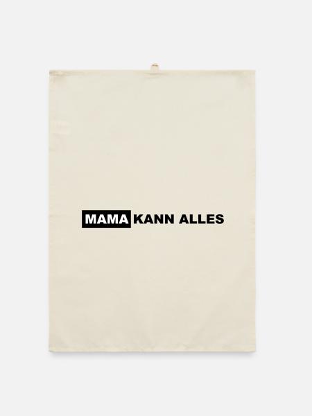 Mama kann alles Schriftzug - Organic Geschirrtuch - Natur - Vorne