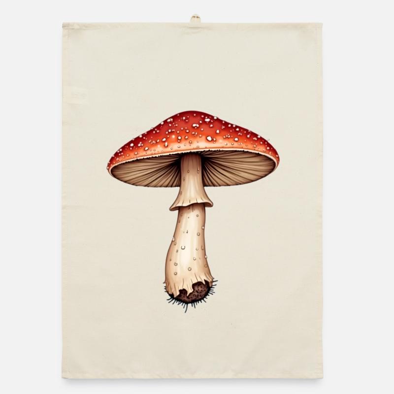 fly agaric Organic dish towel
