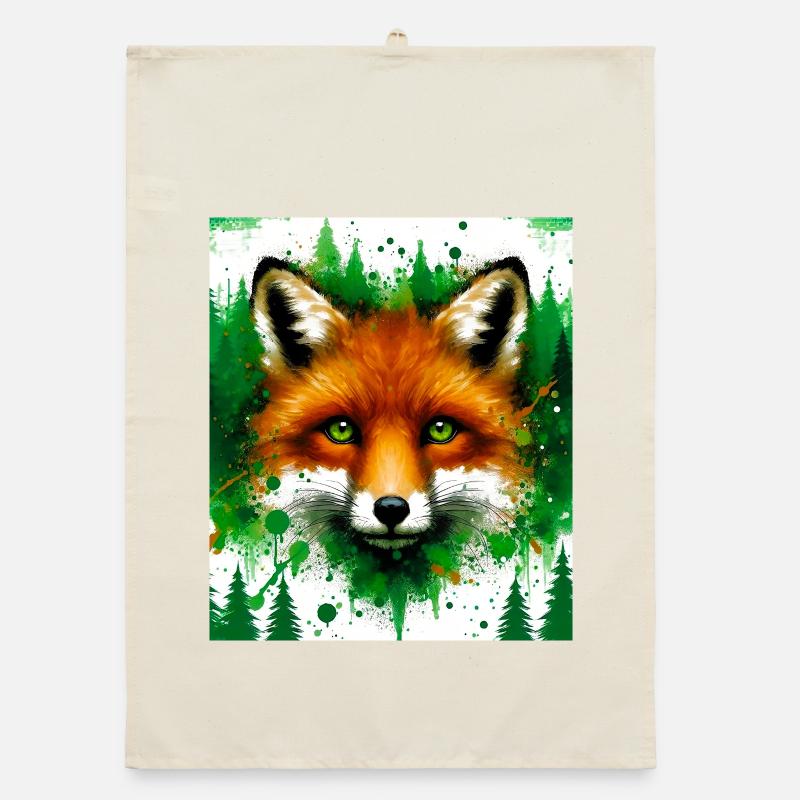 fox Organic dish towel
