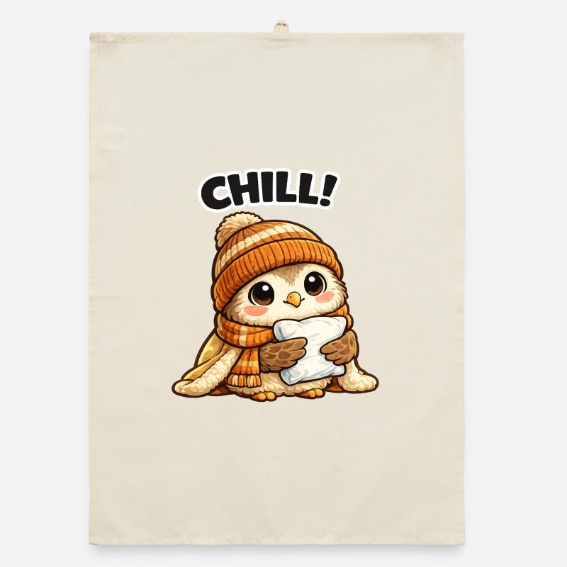 Chill Chick avec Chapeau et Écharpe Torchon bio