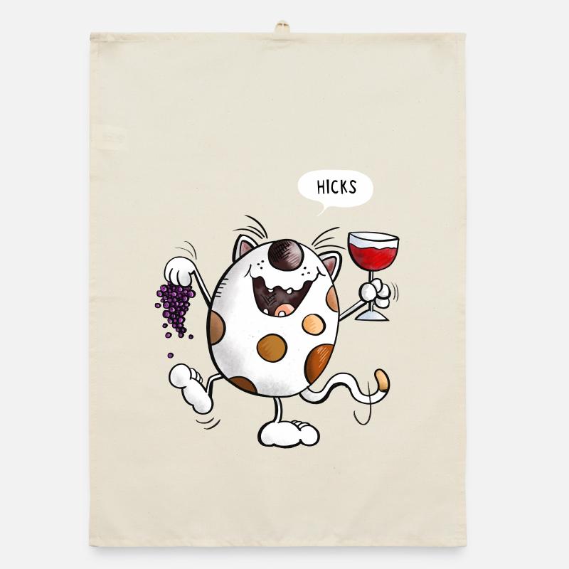 Mignon chat comique Torchon bio