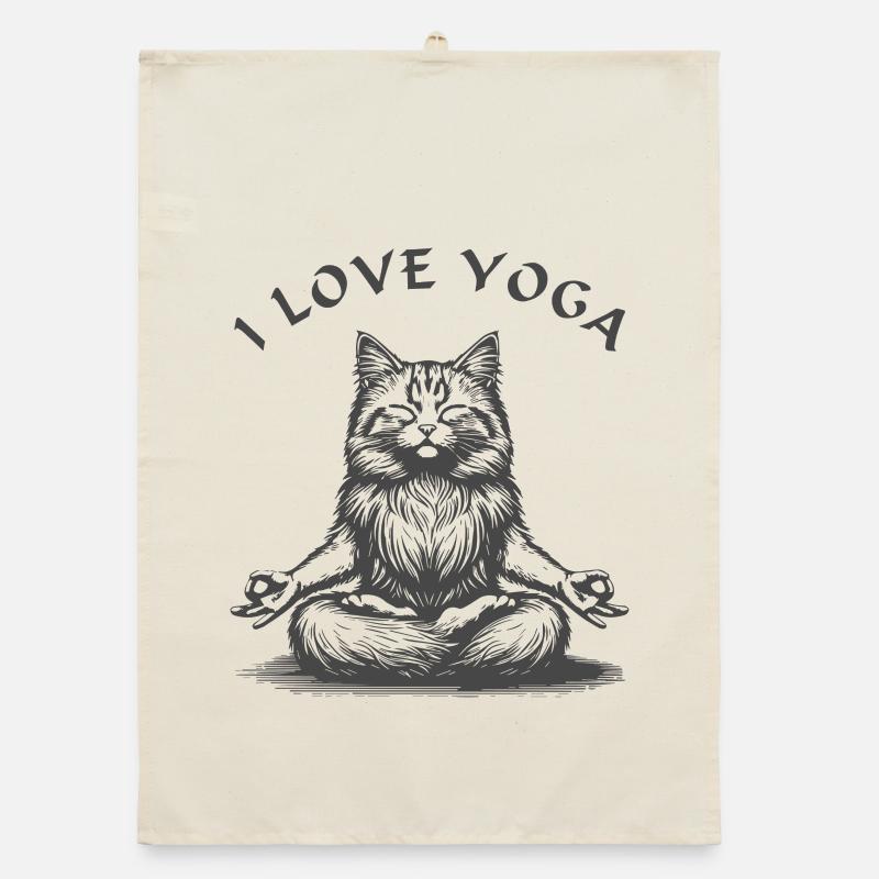 ChatsYoga Lotus Pose Torchon bio