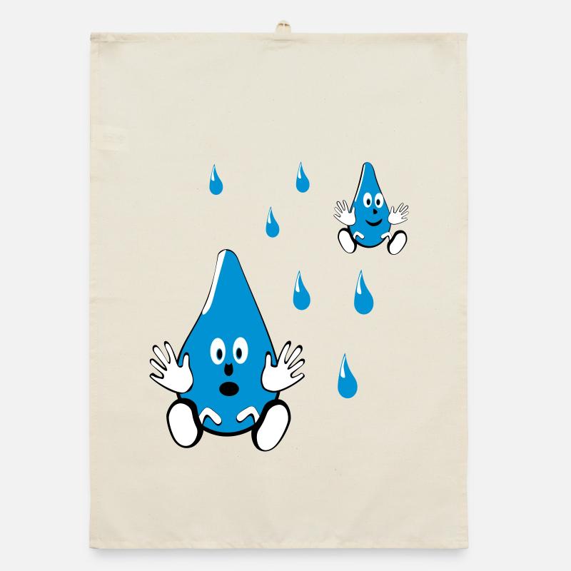 Petits amis goutte d’eau Torchon bio