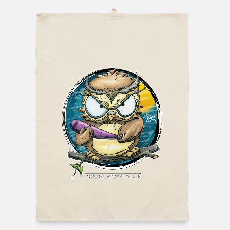 Bis einer Eult! Organic Geschirrtuch