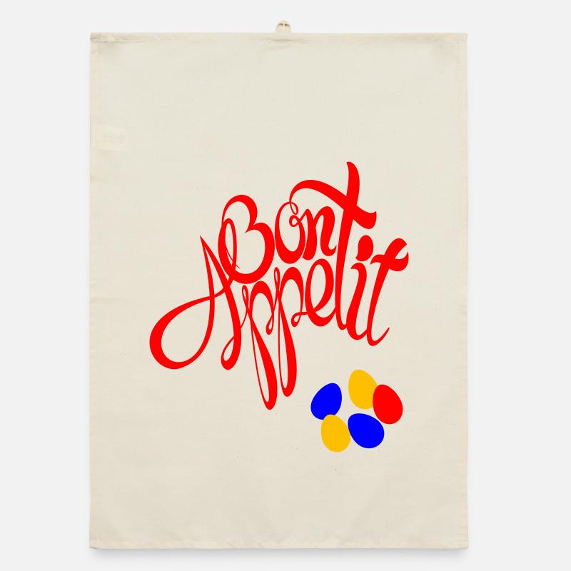 Bon Appetit Easter Eggs Organic dish towel
