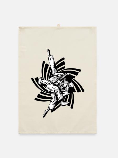 Judo Hold - Organic dish towel - nature - Front