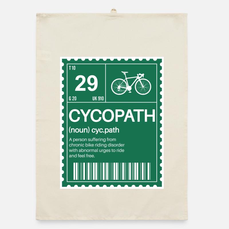 Cyclepath Definition Print Tee - Organic dish towel - nature