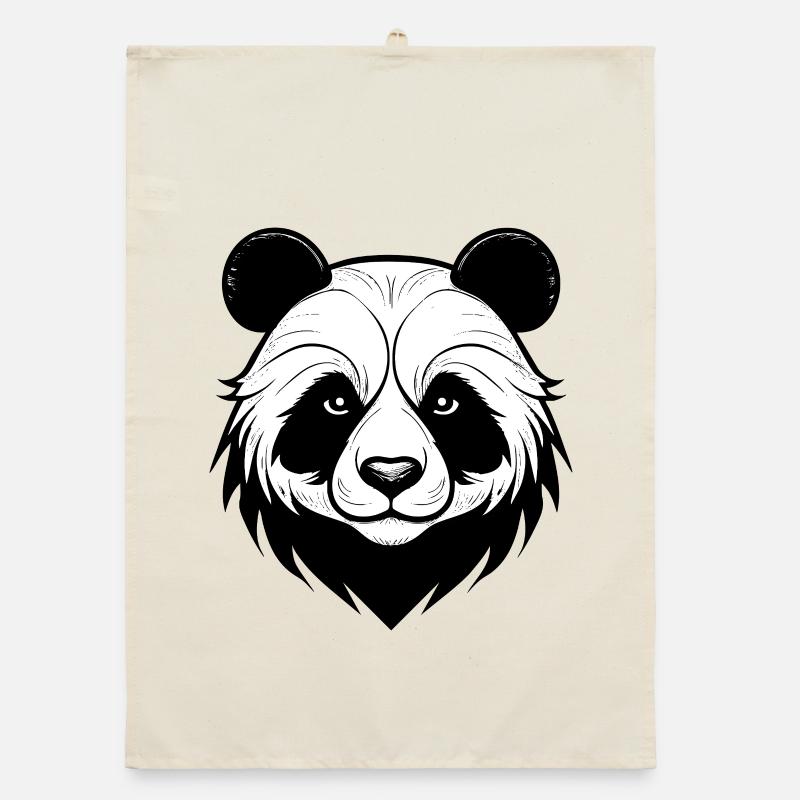 Conception élégante du masque de panda Torchon bio