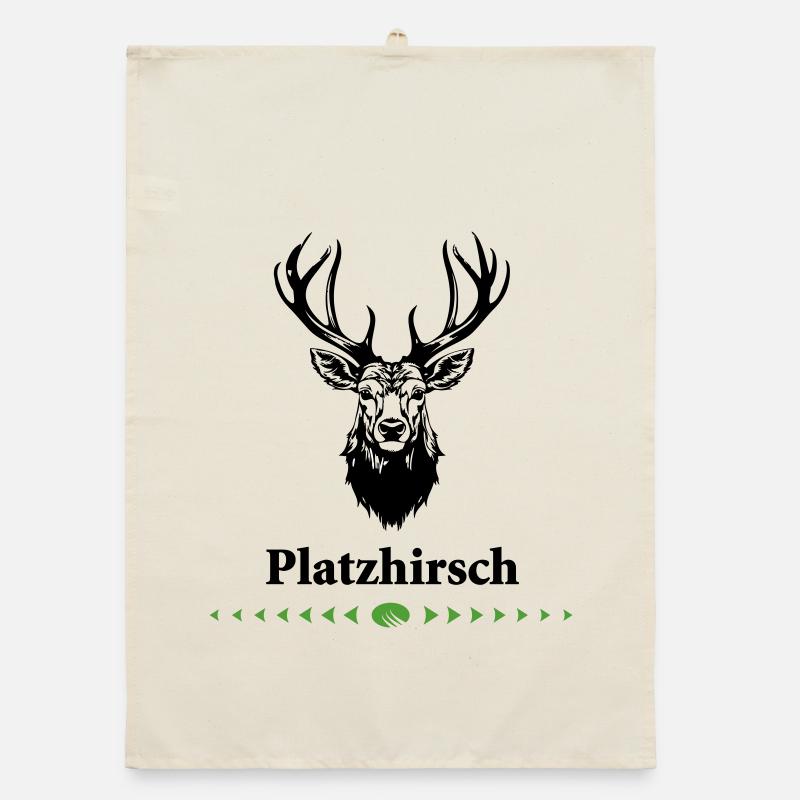 0-Platzhirsch Organic Geschirrtuch