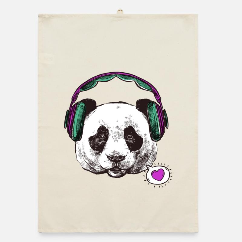 Panda Schwangerschaft Organic Geschirrtuch