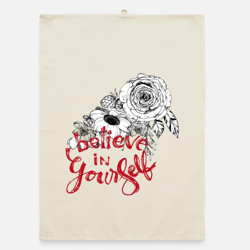 Glaube an dich selbst  Organic Geschirrtuch