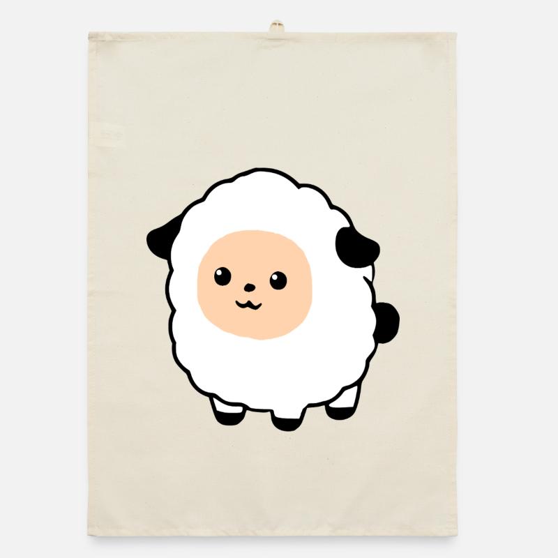 Schaf Schäfchen Lamm Organic Geschirrtuch