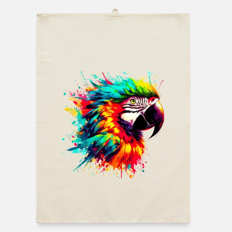 Papagei Organic Geschirrtuch