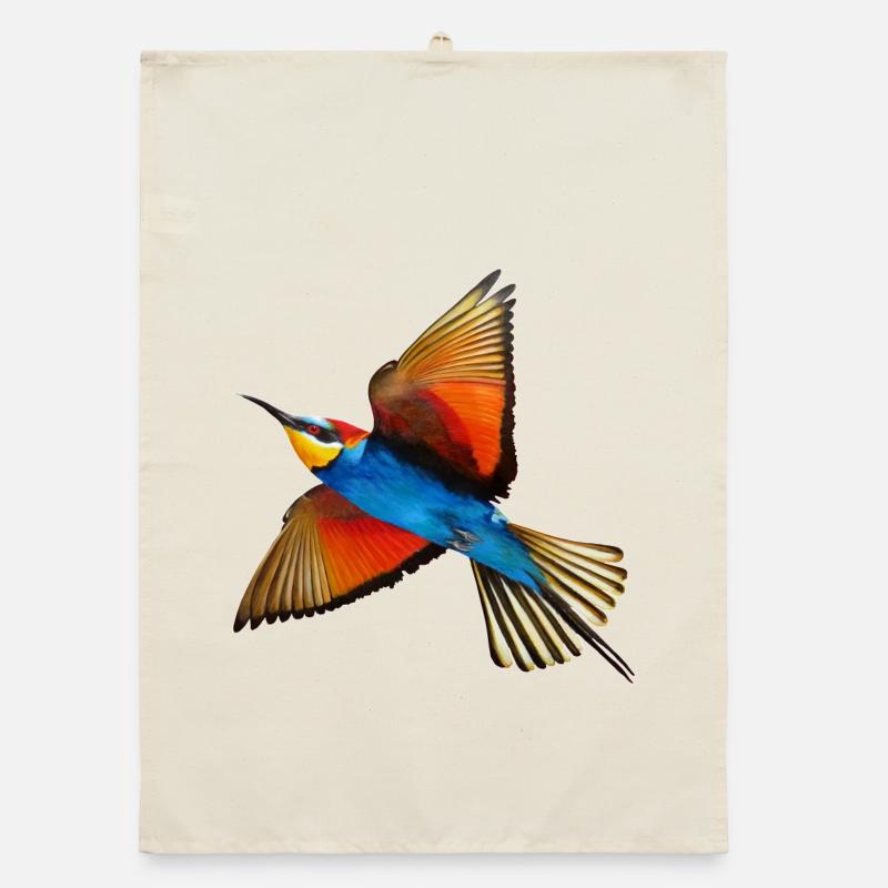 Bee-eater Bird Organic dish towel