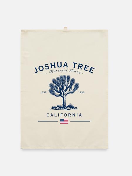 Joshua Tree California Nationalpark - Organic Geschirrtuch - Natur - Vorne