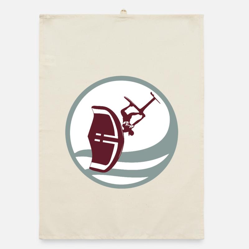 Silhouette d’action de wingfoil Torchon bio