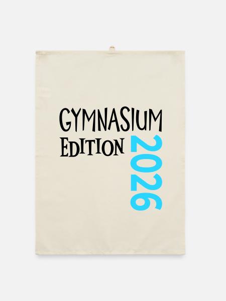 Gymnasium 2026 - Organic Geschirrtuch - Natur - Vorne