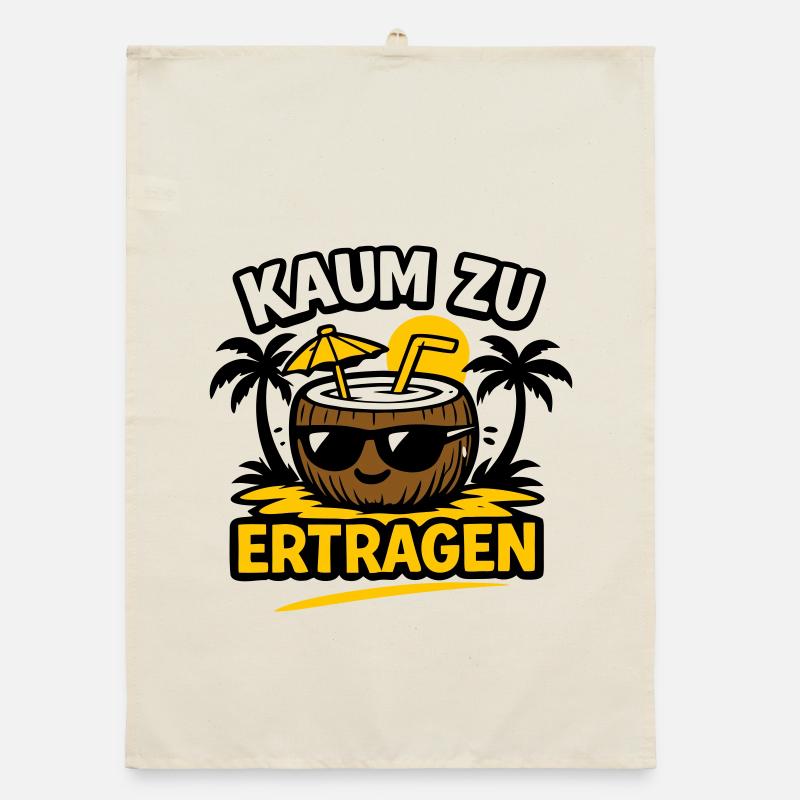 Kokosnuss Strandheld  Organic Geschirrtuch