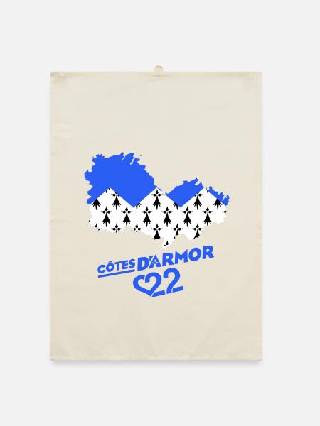 Cotes d'Armor 22 - Organic dish towel - nature - Front