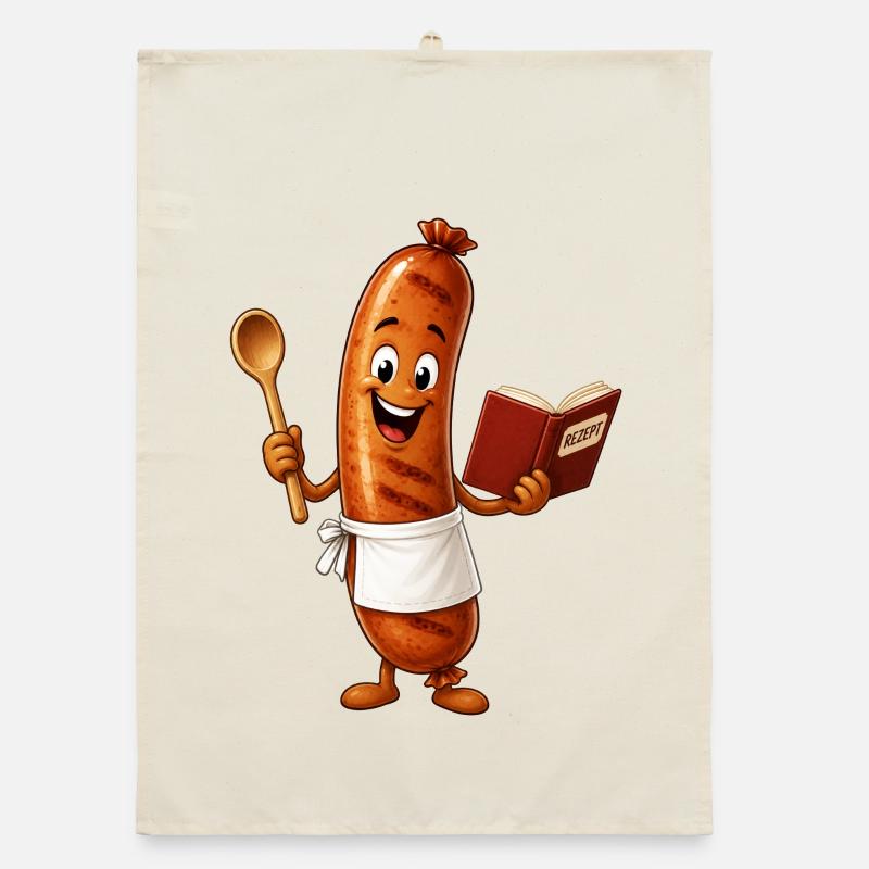 Bratwurst Organic Geschirrtuch
