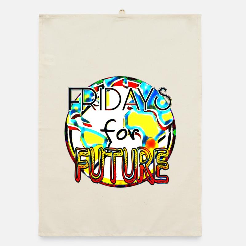 Klimaschutz Statement Farbenkunst Organic Geschirrtuch