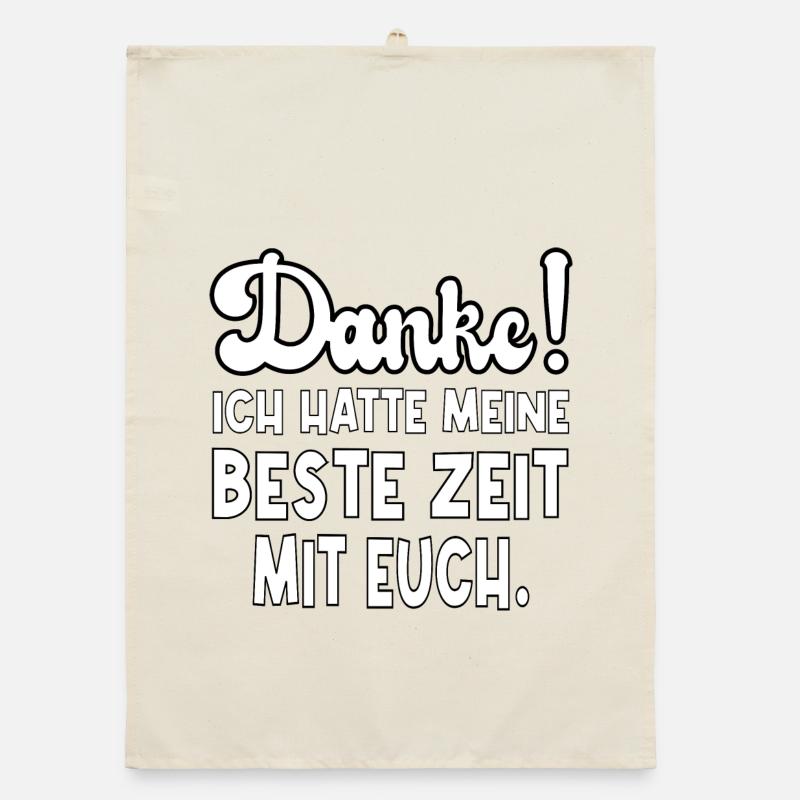 DANKESCHÖN ABSCHIED - Organic Geschirrtuch - Natur
