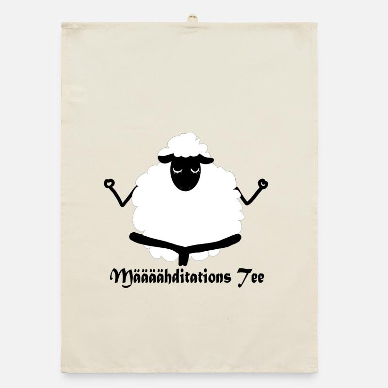 Määäähditations Tee Organic Geschirrtuch