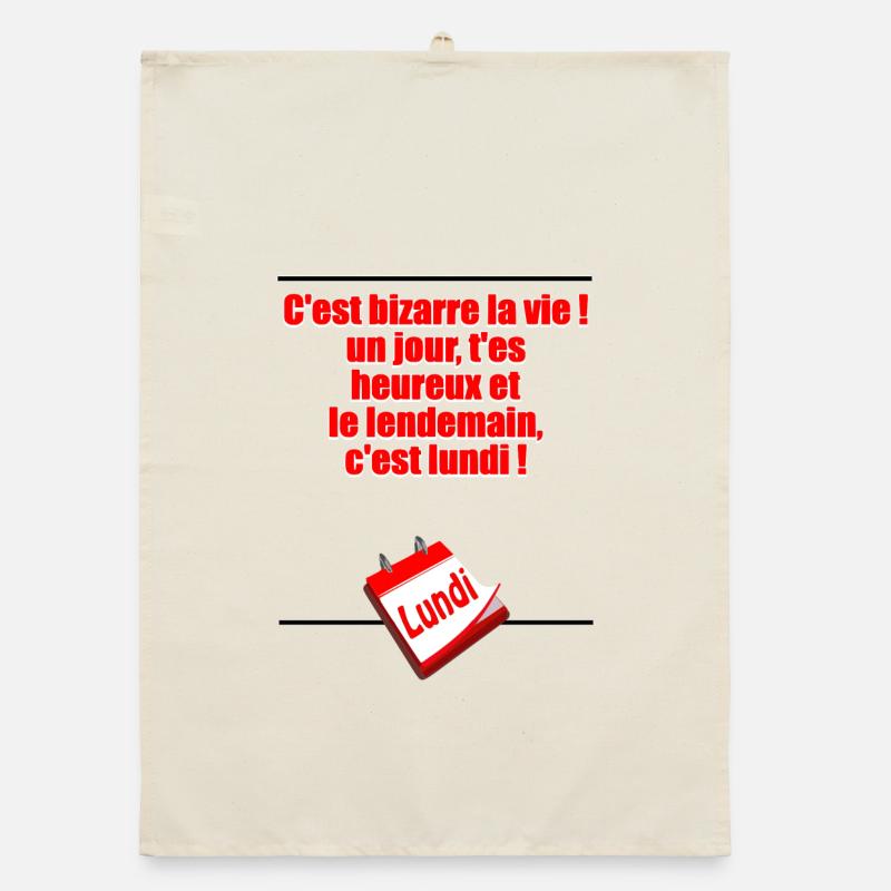 Tomorrow is Monday Organic dish towel