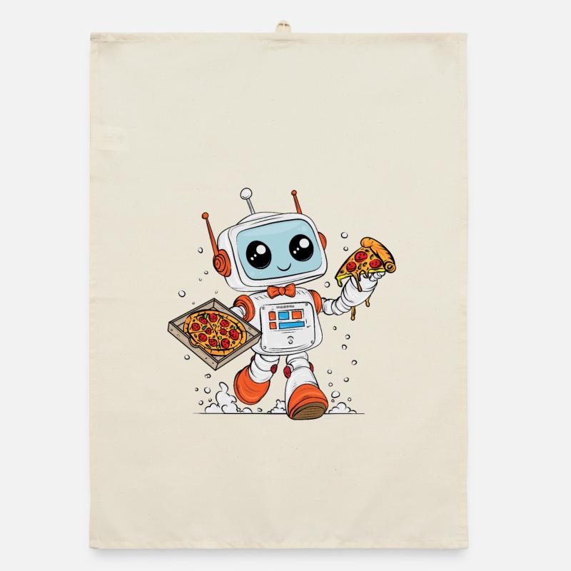 PizzaRobot – Multitasking Robot Delivering Pizza Organic dish towel