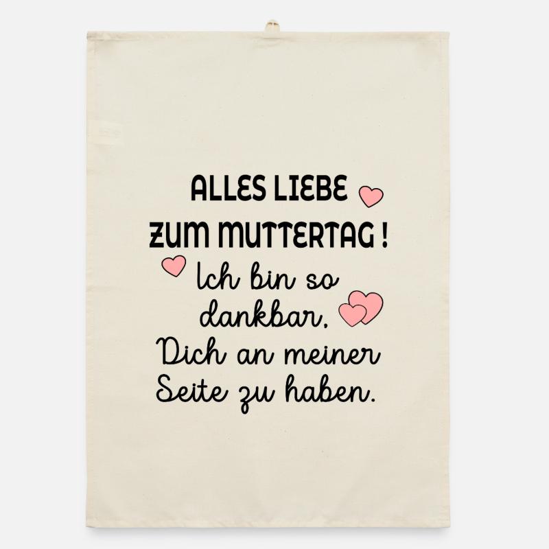 DANKBARKEIT MUTTERTAG Organic Geschirrtuch