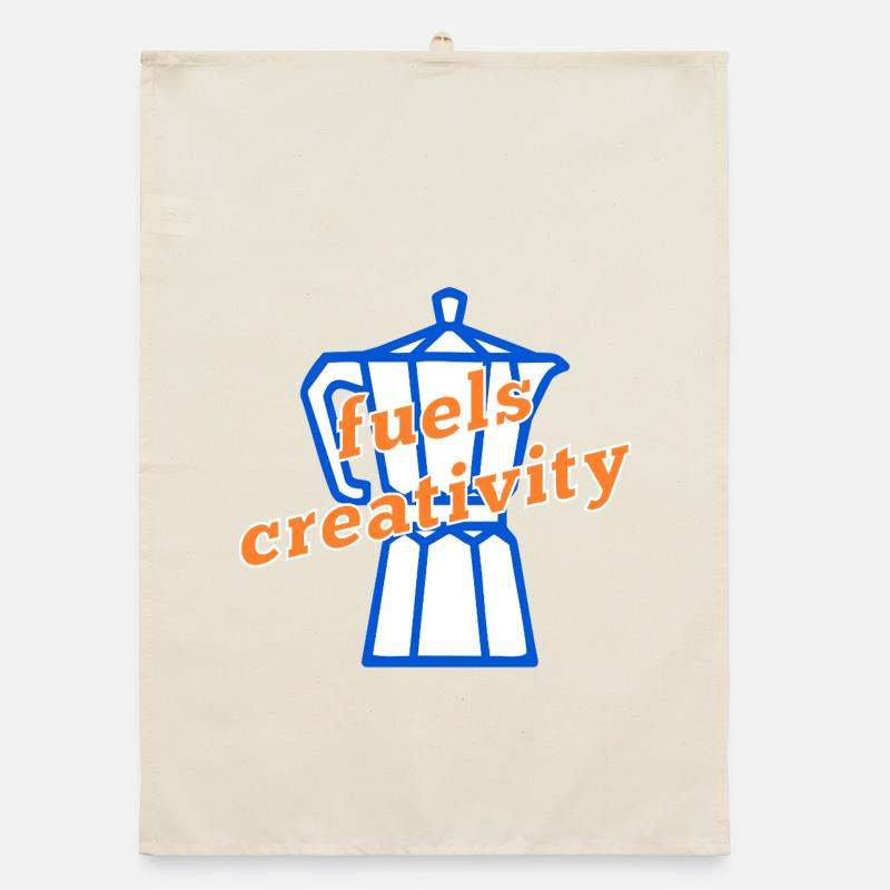 Coffee Creativity Organic dish towel