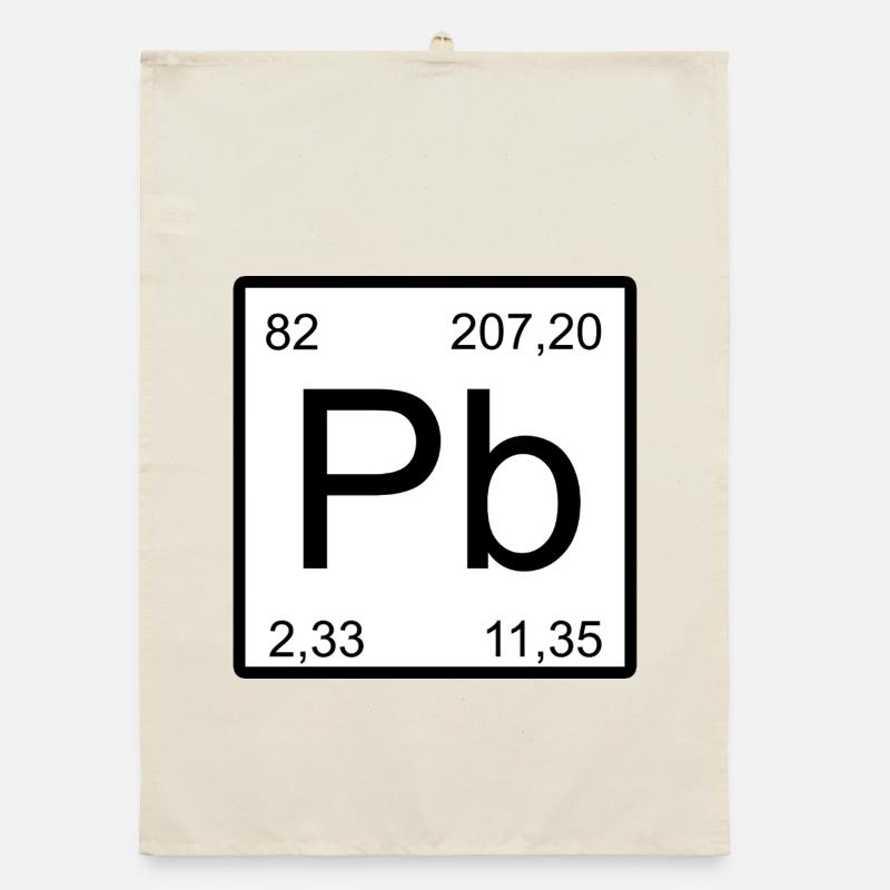 Symbole Pb Signe de Période Torchon bio