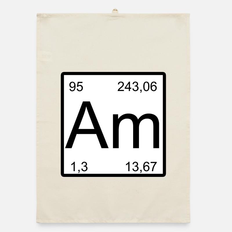 Americium Am Element Typography Organic Geschirrtuch