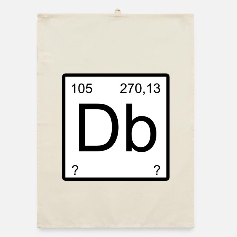 Typographie de l’élément de Dubnium Torchon bio