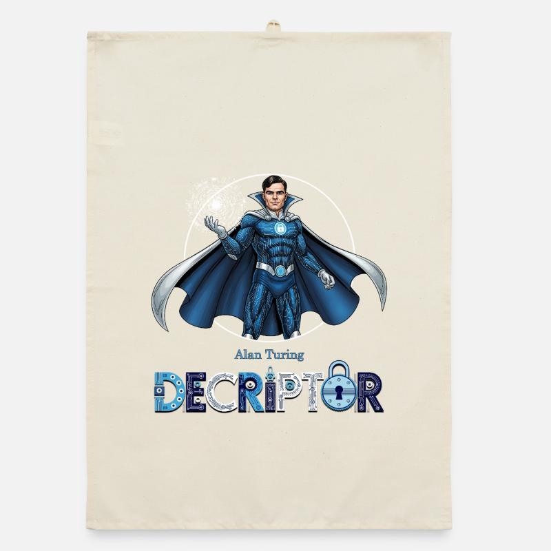Hero Coder Entschlüsseler - Organic Geschirrtuch - Natur