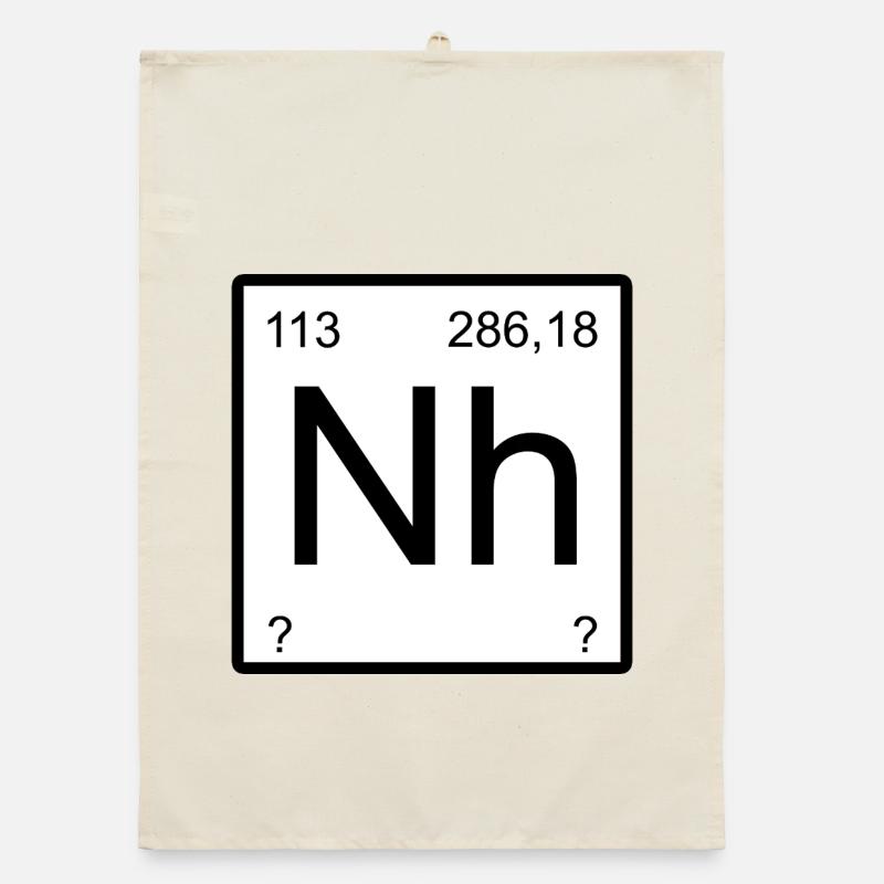 Quadrant du symbole du nihonium Torchon bio