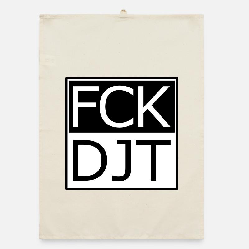 Provocative Block Typography Protest Organic dish towel