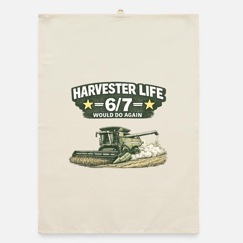 Moissonneuse vie 6/7 « Moissonneuse-batteuse » Torchon bio