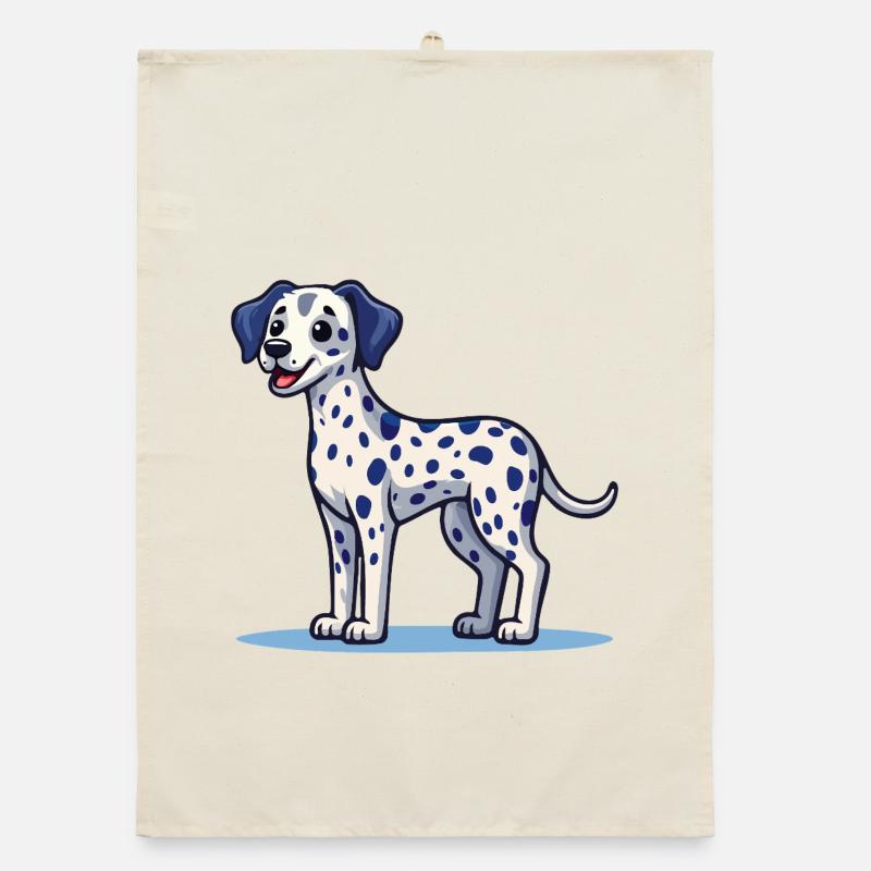 Dalmatiner (Comic) Organic Geschirrtuch