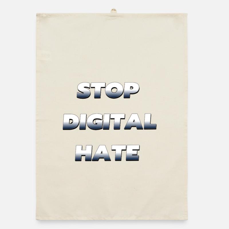 Stop Digital Hate – against digital violence Organic dish towel