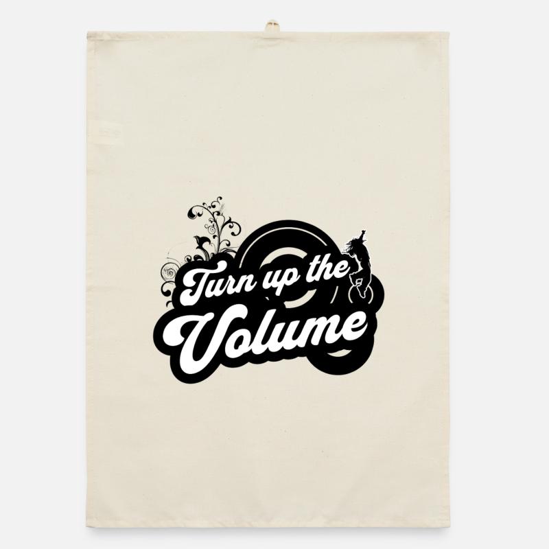 Monter le Volume — Script rétro noir Torchon bio