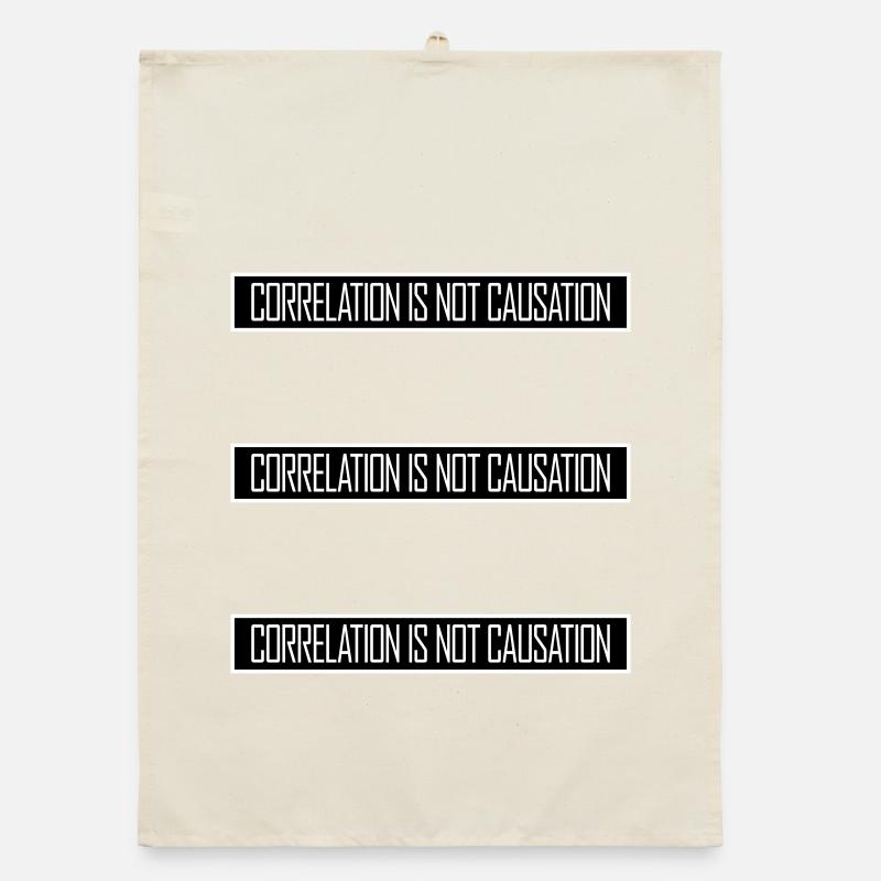 Correlation Is Not Causation Nerd Science Organic dish towel