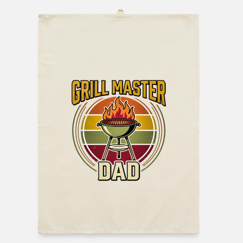 Grill Master Dad Organic dish towel