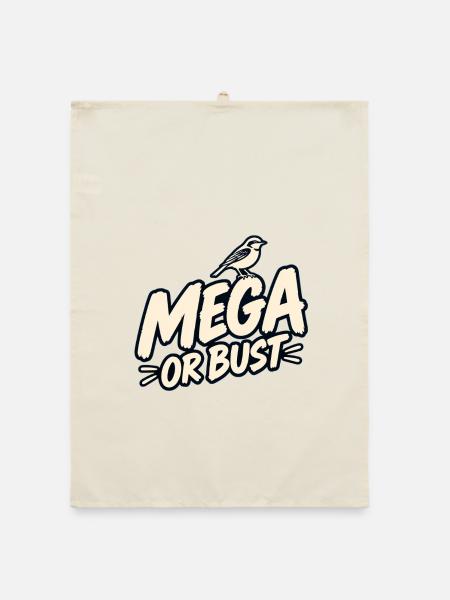 Mega oder Vollgas - Organic Geschirrtuch - Natur - Vorne
