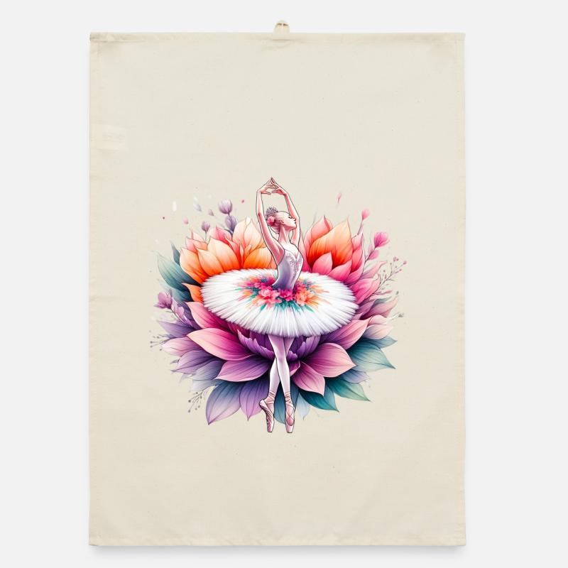 Danseuse de ballet avec tutu Torchon bio